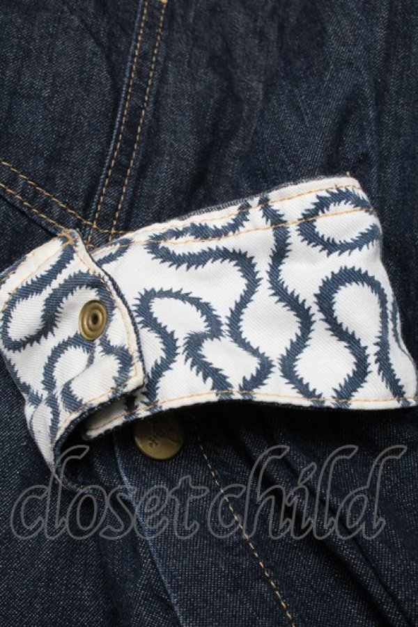 画像6: ヴィヴィアンウエストウッド Anglomania and Lee 中古 //スクイグルデニムシャツ L ブルー  S-25-04-23-051-bl-AS-ZS (6)