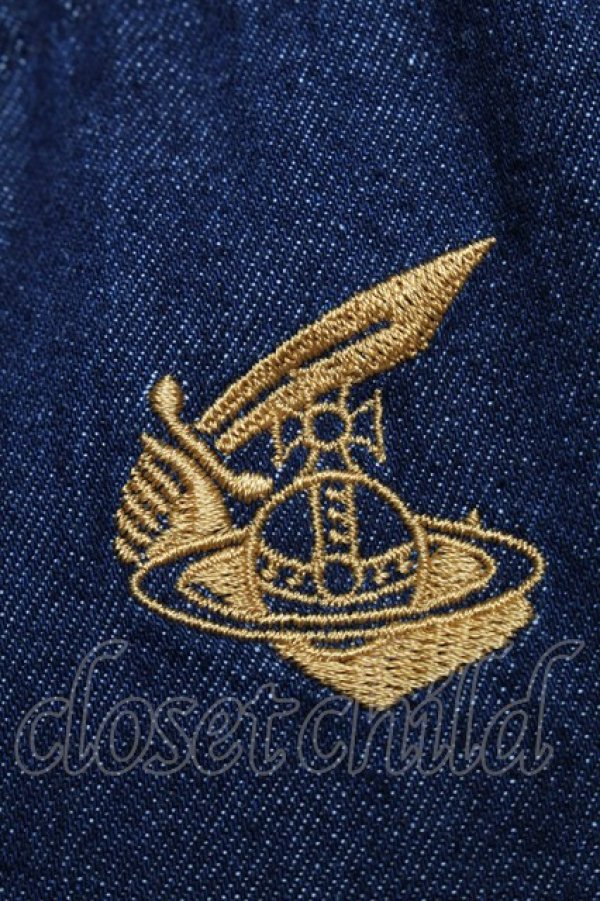 画像3: ヴィヴィアンウエストウッド 中古 / HEARTデニムワンピース 44 ブルー  S-25-04-23-052-op-AS-ZS (3)