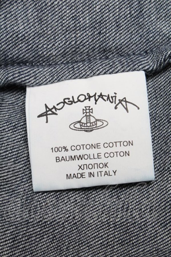 画像5: ヴィヴィアンウエストウッド 中古 / HEARTデニムワンピース 44 ブルー  S-25-04-23-052-op-AS-ZS (5)