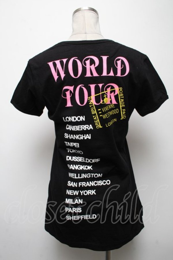 ヴィヴィアンウエストウッド 中古 / リッププリントTシャツ 黒 S