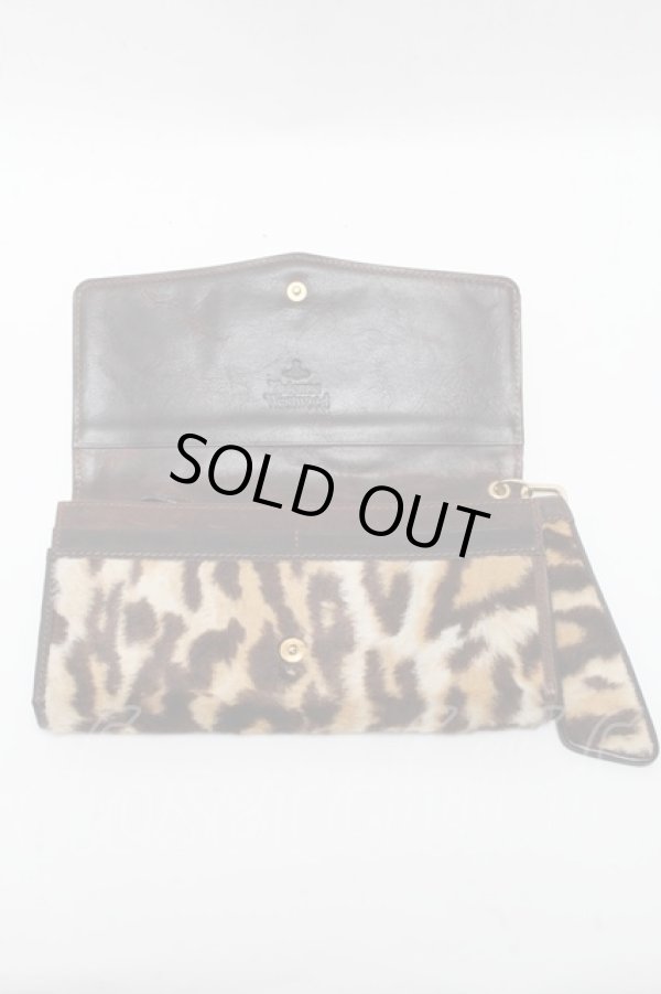 画像3: ヴィヴィアンウエストウッド 中古 / Wレオパード長財布  ブラウン  S-25-04-23-006-wa-AS-ZS (3)