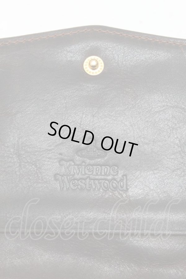 画像4: ヴィヴィアンウエストウッド 中古 / Wレオパード長財布  ブラウン  S-25-04-23-006-wa-AS-ZS (4)