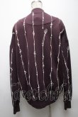 画像2: ヴィヴィアンウエストウッド 中古 / ストライプトラックジャケット  ワイン  S-25-04-23-060-jc-AS-ZS (2)