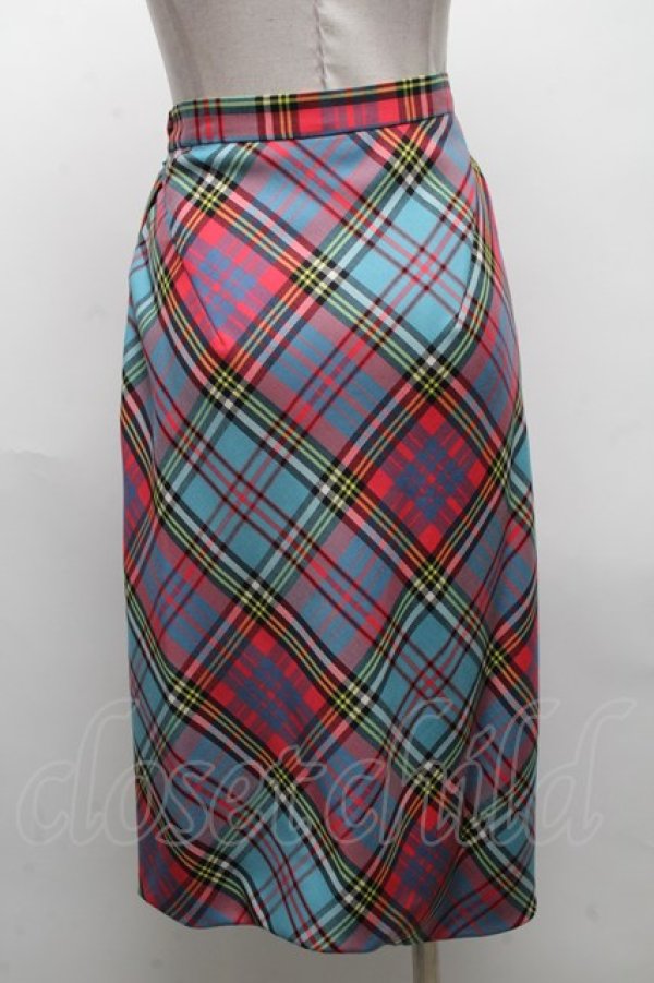 画像2: ヴィヴィアンウエストウッド 中古 //DRUNKEN DRAPEスカート 36 ブルーマック  S-25-04-23-068-sk-AS-ZS (2)