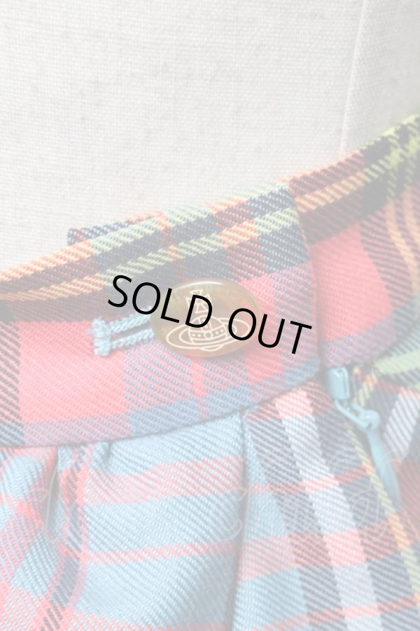 画像4: ヴィヴィアンウエストウッド 中古 //DRUNKEN DRAPEスカート 36 ブルーマック  S-25-04-23-068-sk-AS-ZH (4)