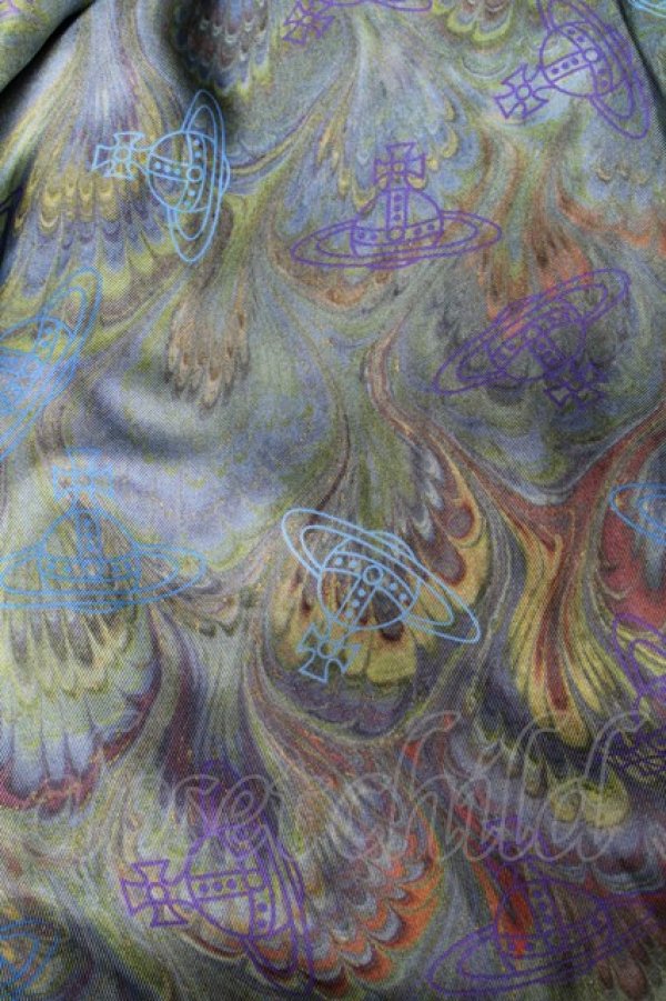 画像5: ヴィヴィアンウエストウッド 中古 //DRUNKEN DRAPEスカート 36 ブルーマック  S-25-04-23-068-sk-AS-ZS (5)