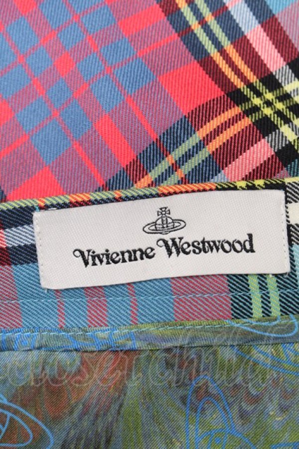 画像6: ヴィヴィアンウエストウッド 中古 //DRUNKEN DRAPEスカート 36 ブルーマック  S-25-04-23-068-sk-AS-ZS (6)