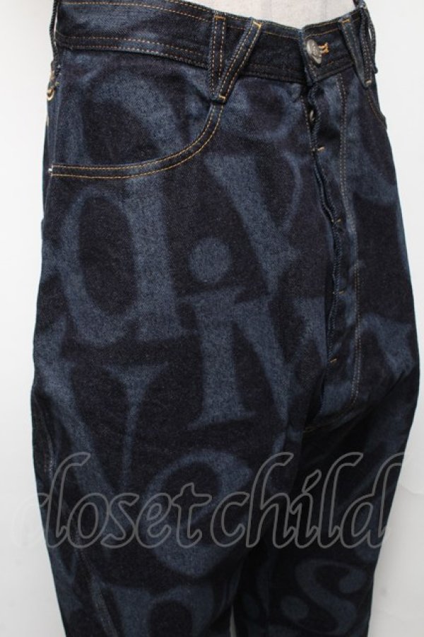 画像4: ヴィヴィアンウエストウッド 中古 / ロゴマニアツイストシームデニム XS ブルー  S-25-04-23-071-pa-AS-ZS (4)