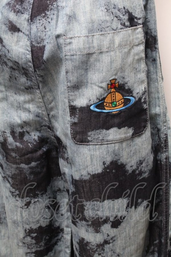 画像3: ヴィヴィアンウエストウッド 中古 / Danielトラウザーズ 07 ブルー  S-25-04-23-072-pa-AS-ZS (3)