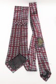 画像2: ヴィヴィアンウエストウッド 中古 / 千鳥ネクタイ  ワインｘサックス  S-25-04-23-011-gd-AS-ZS (2)