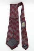 画像2: ヴィヴィアンウエストウッド 中古 / チェックネクタイ  ワイン  S-25-04-23-013-gd-AS-ZS (2)