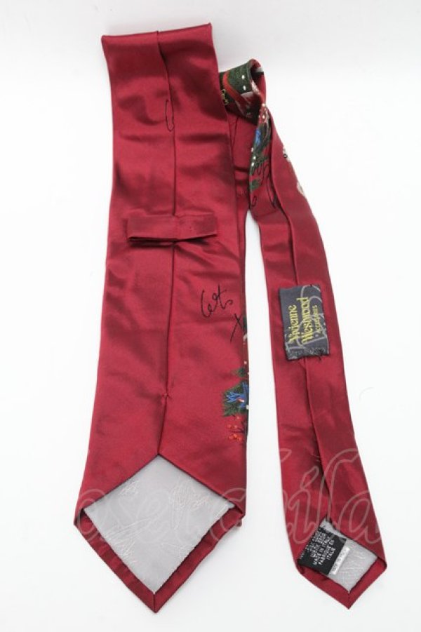 画像2: ヴィヴィアンウエストウッド 中古 / バンビネクタイ  ワイン  S-25-04-23-014-gd-AS-ZS (2)