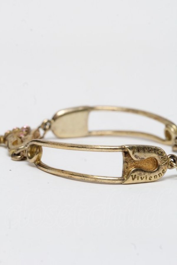 画像2: ヴィヴィアンウエストウッド 中古 / AC/セーフティーピンハートブレス  ゴールド  S-25-04-23-028-ac-AS-ZS (2)