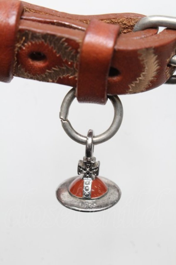 画像3: ヴィヴィアンウエストウッド 中古 / スクイグルチョーカー  ブラウン  S-25-04-23-031-ac-AS-ZS (3)