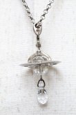 画像3: ヴィヴィアンウエストウッド 中古 / NC/クリスタルドロップタイニーネックレス  シルバー  S-25-05-11-022-nl-AS-ZS (3)