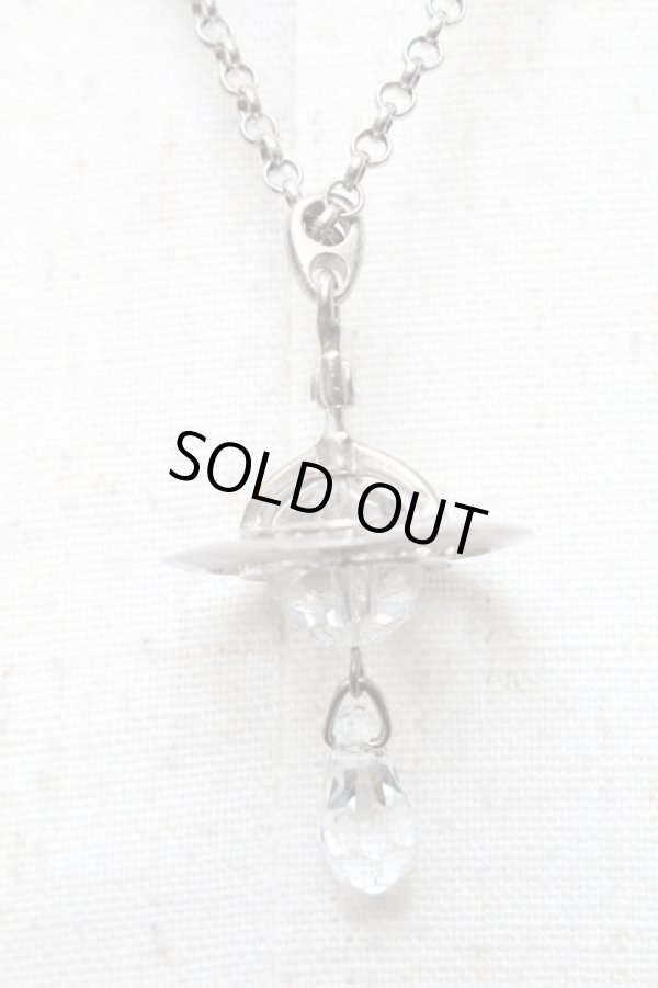 画像3: ヴィヴィアンウエストウッド 中古 / NC/クリスタルドロップタイニーネックレス  シルバー  S-25-05-11-022-nl-AS-ZS (3)