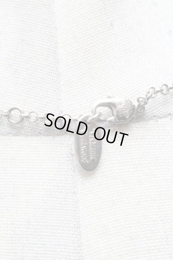 画像4: ヴィヴィアンウエストウッド 中古 / NC/クリスタルドロップタイニーネックレス  シルバー  S-25-05-11-022-nl-AS-ZS (4)