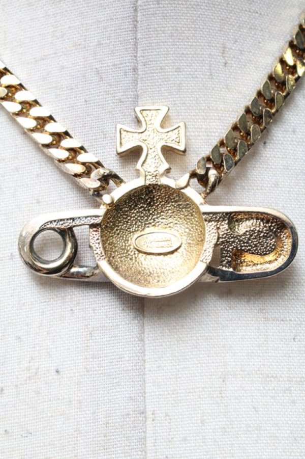 画像4: ヴィヴィアンウエストウッド 中古 / NC/スターセーフティピンネックレス  ゴールド  S-25-05-11-023-nl-AS-ZS (4)