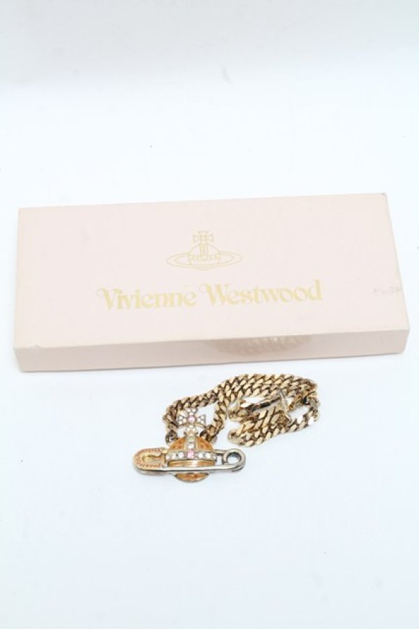 画像5: ヴィヴィアンウエストウッド 中古 / NC/スターセーフティピンネックレス  ゴールド  S-25-05-11-023-nl-AS-ZS (5)