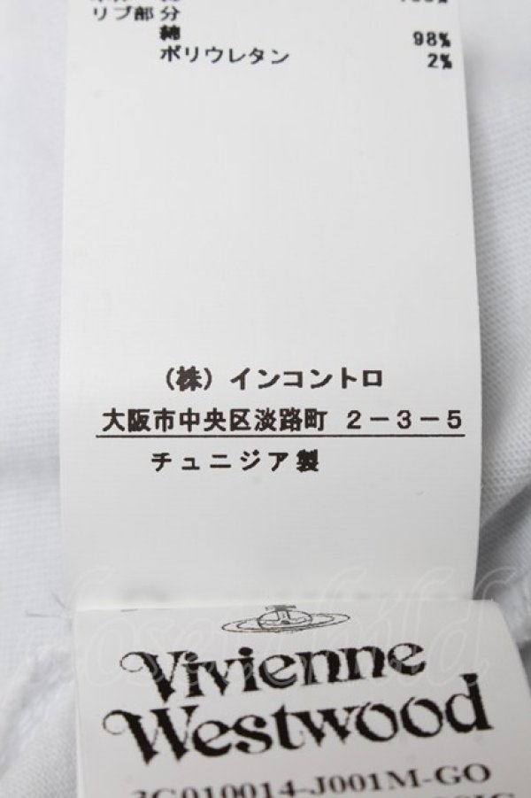 画像4: ヴィヴィアンウエストウッド 中古 / SPRAY ORB CLASSIC Tシャツ  白  S-25-05-11-032-bl-HR-ZS (4)