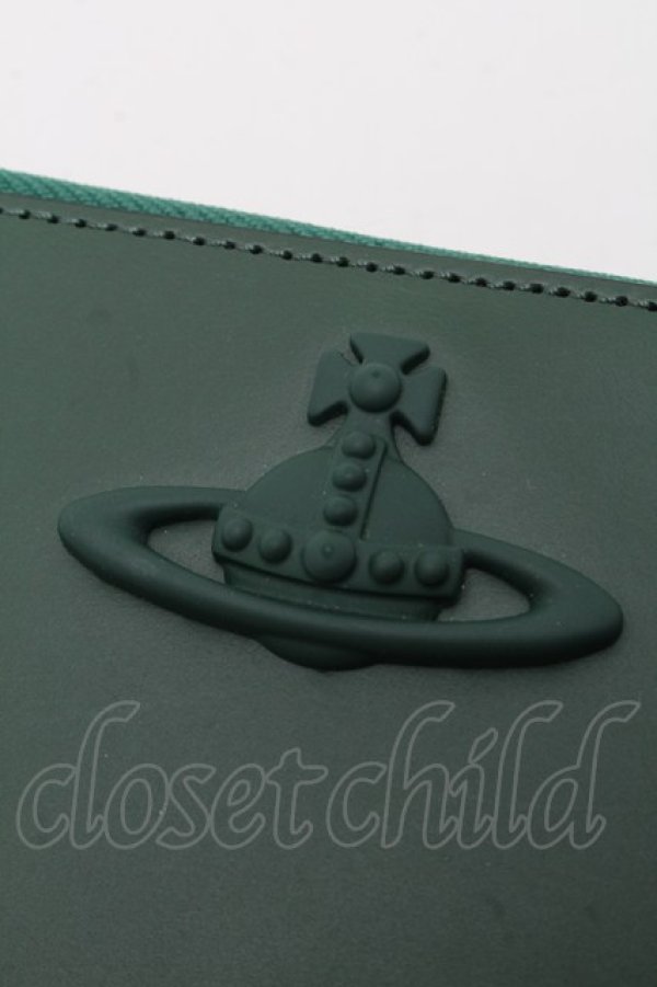 画像3: ヴィヴィアンウエストウッド 中古 / ラバーカラーORB ラウンドファスナー(L字)マルチケース  グリーン  S-25-05-11-005-gd-AS-ZS (3)