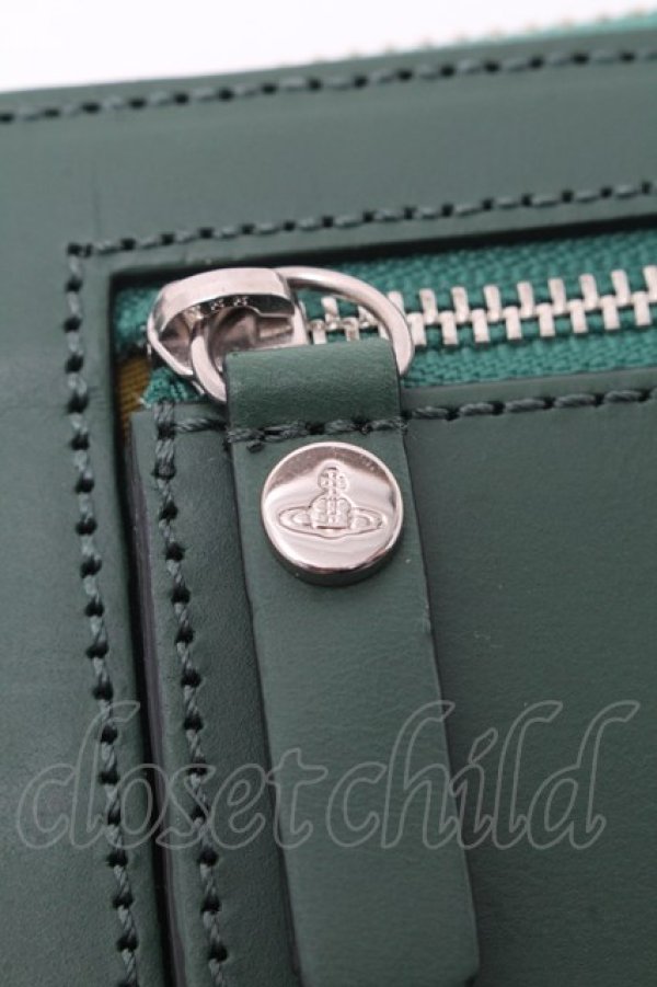 画像6: ヴィヴィアンウエストウッド 中古 / ラバーカラーORB ラウンドファスナー(L字)マルチケース  グリーン  S-25-05-11-005-gd-AS-ZS (6)