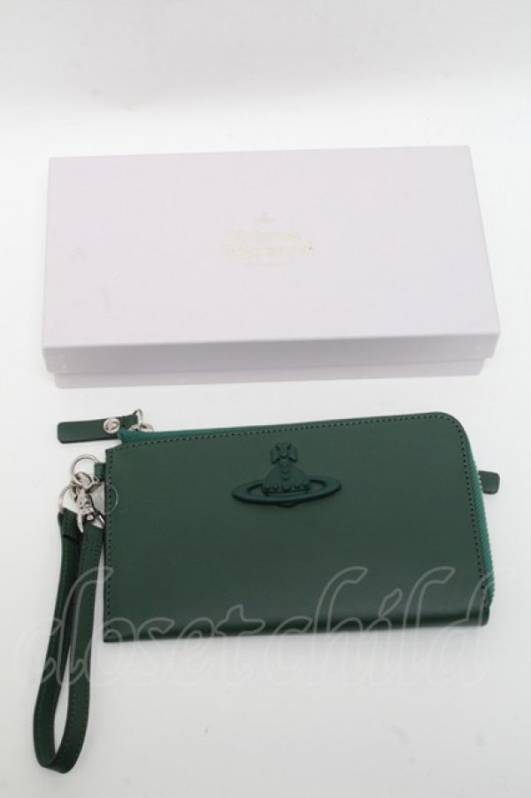 画像7: ヴィヴィアンウエストウッド 中古 / ラバーカラーORB ラウンドファスナー(L字)マルチケース  グリーン  S-25-05-11-005-gd-AS-ZS (7)