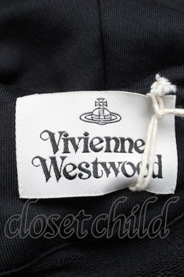 画像3: ヴィヴィアンウエストウッド 中古 / RUGGED ZIPフーディ 09 黒  S-25-05-11-054-bl-AS-ZS (3)
