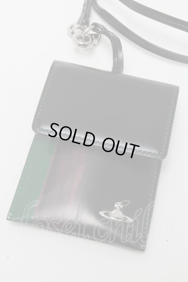 画像2: ヴィヴィアンウエストウッド 中古 / ADVANキーケース  黒ｘグリーン  S-25-05-11-008-gd-AS-ZS (2)