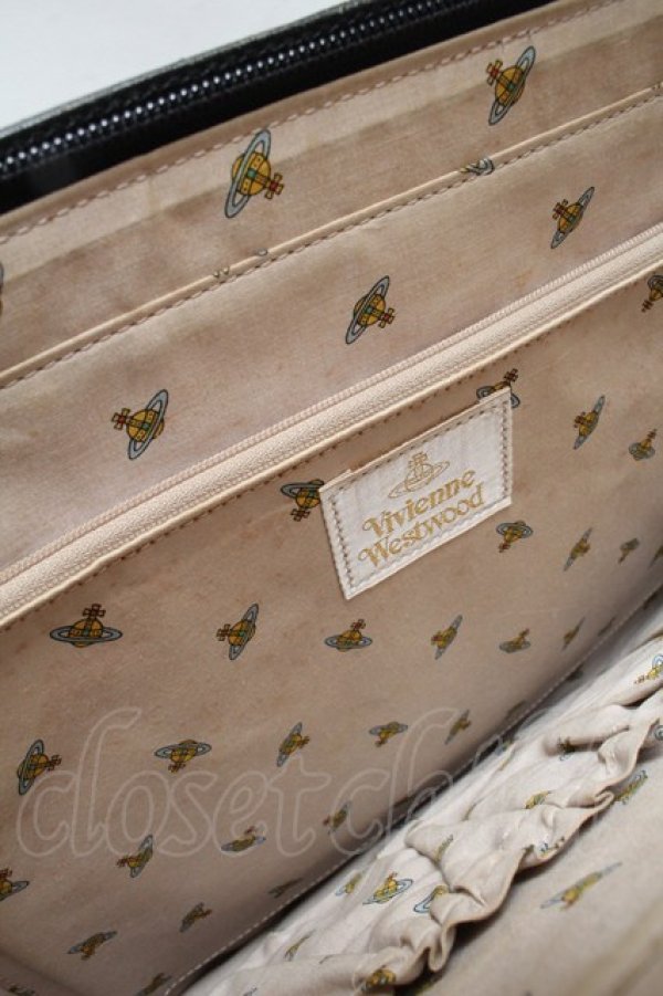 画像10: ヴィヴィアンウエストウッド 中古 / BAエグゼクティブハンドバッグ  黒  S-25-05-18-028-ba-AS-ZS (10)