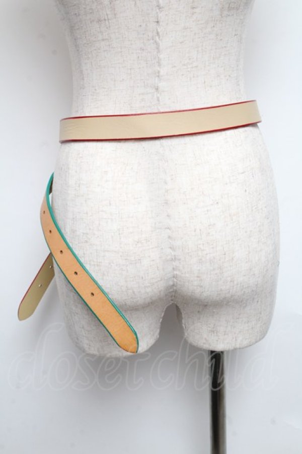 画像2: ヴィヴィアンウエストウッド 中古 / レザーダブルベルト   S-25-05-18-030-gd-AS-ZS (2)