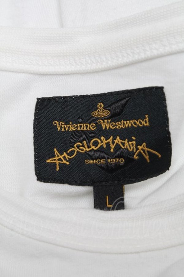 画像3: ANGLOMANIA 中古 / TS/オーブプリントTシャツ L 白  S-25-05-18-034-ts-AS-ZS (3)