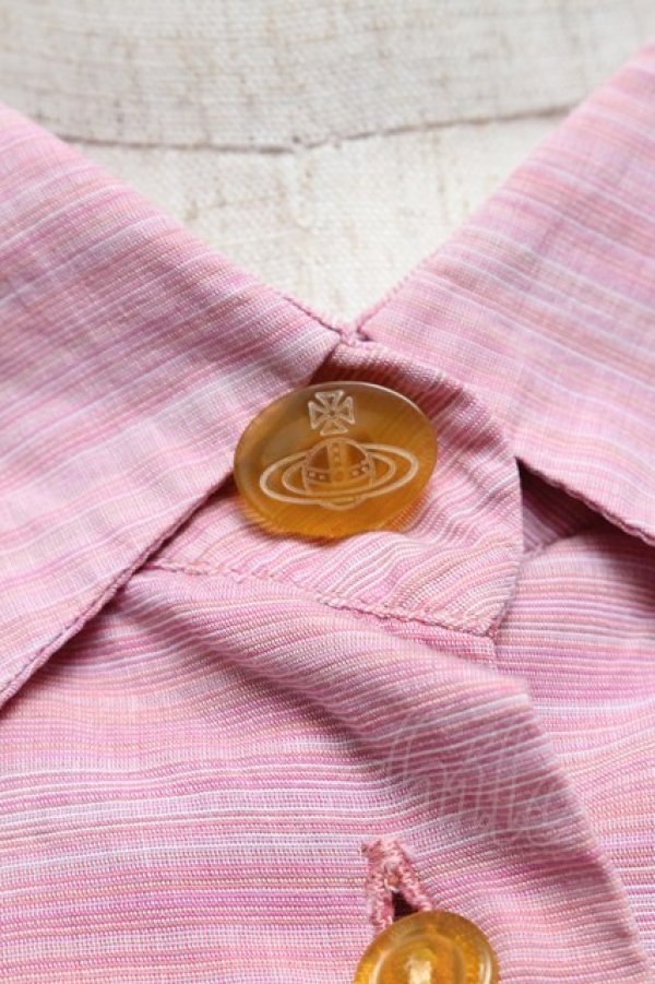 画像5: ヴィヴィアンウエストウッド 中古 / ポケットデザインブラウス 2 ピンク  S-25-05-18-038-bl-AS-ZH (5)