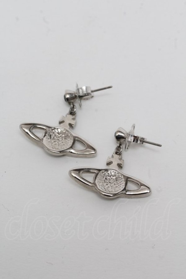 画像2: ヴィヴィアンウエストウッド 中古 / ミニバスレリーフイヤリング  黒  S-25-05-18-005-er-AS-ZS (2)