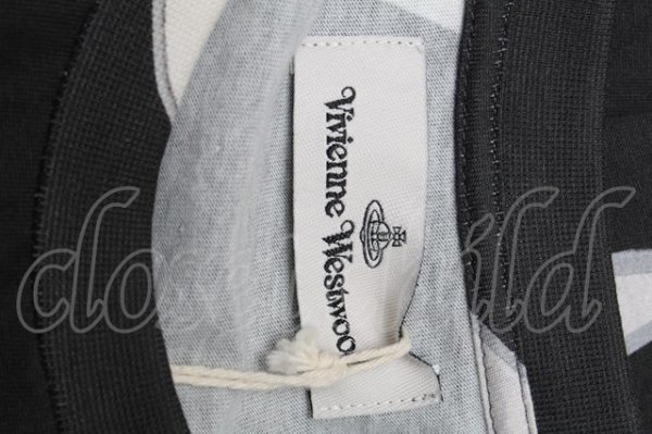 画像4: ヴィヴィアンウエストウッド 中古 / オーバーサイズTシャツ M 黒ｘグレー  S-25-05-18-044-to-AS-ZH (4)