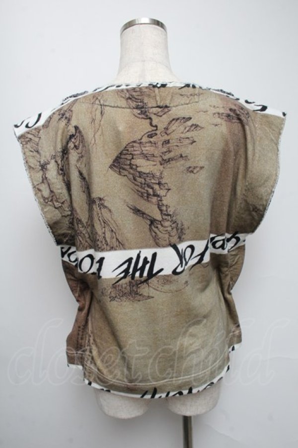 画像2: ヴィヴィアンウエストウッド 中古 / CHINESE DRAWINGトップス S カーキ  S-25-05-18-047-to-AS-ZS (2)