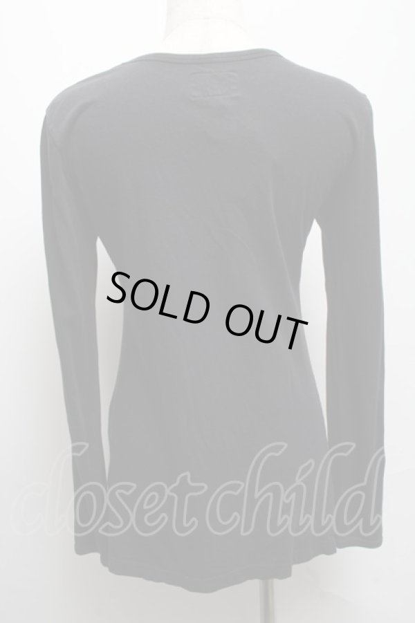 画像2: ヴィヴィアンウエストウッド Anglomania and Lee 中古 / TS/カウガールptTシャツ xs 黒  S-25-05-18-051-ts-AS-ZY (2)