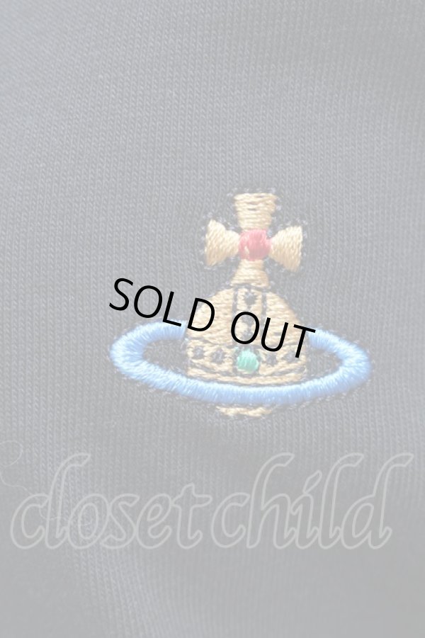 画像3: ヴィヴィアンウエストウッド 中古 / TS/カラーオーブ刺繍Tシャツ S 黒  S-25-05-18-054-ts-AS-ZY (3)