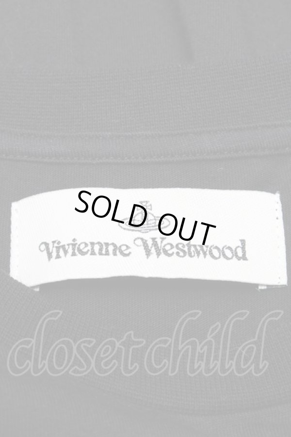 画像4: ヴィヴィアンウエストウッド 中古 / TS/カラーオーブ刺繍Tシャツ S 黒  S-25-05-18-054-ts-AS-ZY (4)