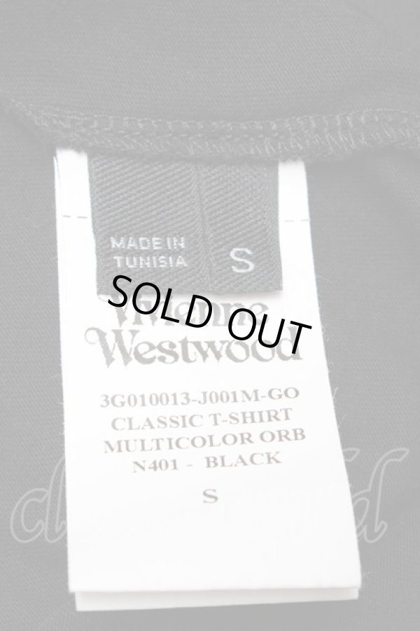 画像5: ヴィヴィアンウエストウッド 中古 / TS/カラーオーブ刺繍Tシャツ S 黒  S-25-05-18-054-ts-AS-ZY (5)