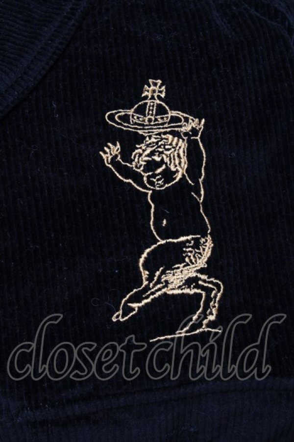 画像4: ヴィヴィアンウエストウッド 中古 / STRIPPED CASUAL ジャケット  黒  S-25-05-18-056-jc-AS-ZS (4)