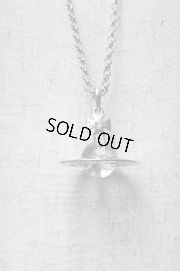 画像2: ヴィヴィアンウエストウッド 中古 / AC/スモールオーブネックレス  シルバー  S-25-05-18-017-ac-AS-ZS (2)