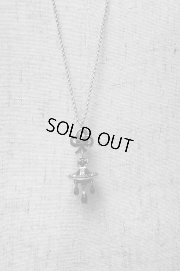 画像3: ヴィヴィアンウエストウッド 中古 / オーブモチーフネックレス  黒  S-25-05-18-018-ac-AS-ZS (3)