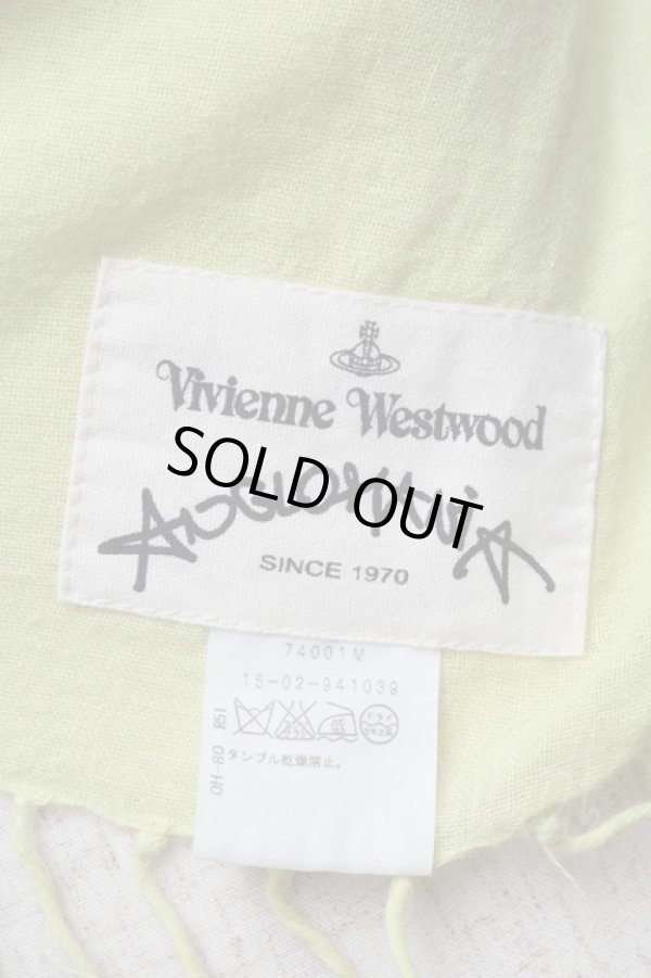 画像2: ANGLOMANIA 中古 / タータンチェックストール  ライトグリーンｘ紺  S-25-05-18-022-gd-AS-ZS (2)