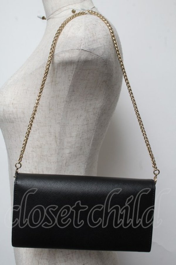 画像2: ヴィヴィアンウエストウッド 中古 / サフィアーノチェーンウォレット  黒  S-25-05-18-023-wa-AS-ZS (2)