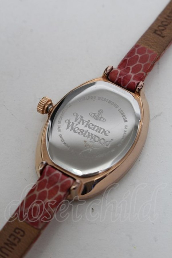 画像4: ヴィヴィアンウエストウッド 中古 / オーバルウォッチ  ゴールドｘピンク  S-25-06-17-025-ac-AS-ZS (4)