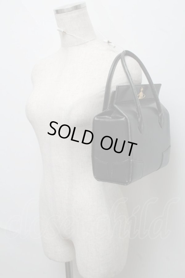 画像10: ヴィヴィアンウエストウッド 中古 / エグゼクティブハンドバッグ  黒  S-25-06-17-033-ba-AS-ZS (10)