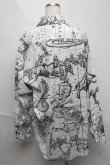 画像2: ヴィヴィアンウエストウッド 中古 / constellationクラシックシャツ  白ｘ黒  S-25-06-17-035-bl-AS-ZS (2)