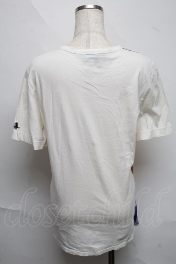 画像2: ヴィヴィアンウエストウッド MAN 中古 / TS/Kiss MeプリントTシャツ S オフ  S-25-06-17-036-ts-AS-ZH (2)