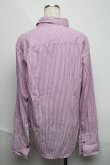 画像2: ヴィヴィアンウエストウッド MAN 中古 / オーブ刺繍ストライプシャツ 50 パープル  S-25-06-17-038-bl-HR-ZS (2)
